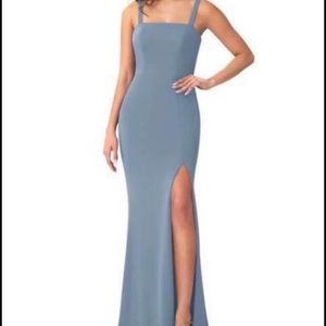 Azazie Dusty Blue Bridesmaid dress Size 10
